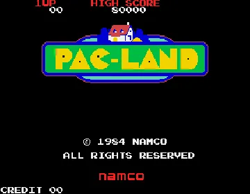 Pac-Land (set 1) screen shot title